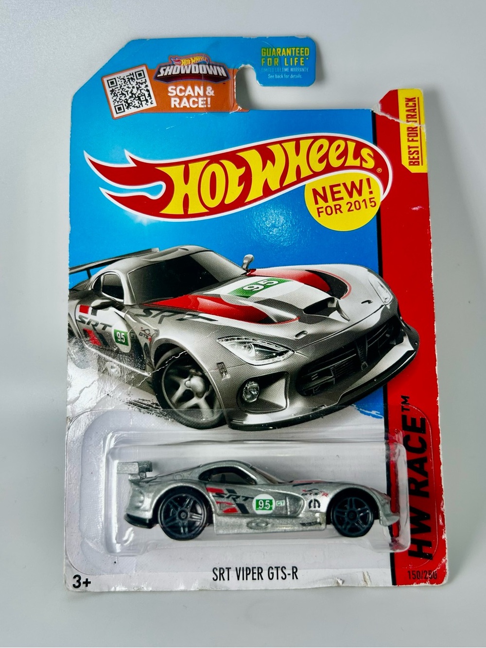 2015 Hot Wheels #150 HW Race-World Race SRT VIPER GTS-R Gray Variant w/GrayPr5Sp